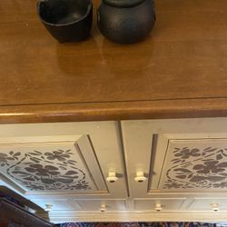 Two Small Halloween Witches Cauldrons for Fall Decoration