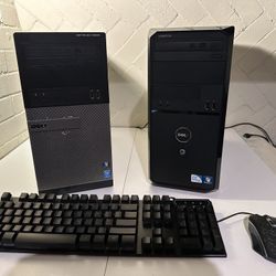 2 PC Desktops Dell Optiplex 3020 & Dell Vostro Intel i3-4160 8gb Ram