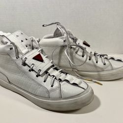 Original K1X Patrick Mohr MK7 Leather Lace Ups White Mens Sneakers 11.5