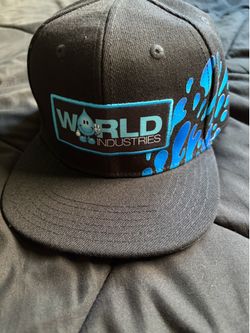 World Industries Blue Splash Snapback Hat NEW With Tags