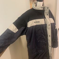 Columbia Vtg Long Parka Coat Jacket Ski Hooded Insulated Size 2XT Men’s Tall