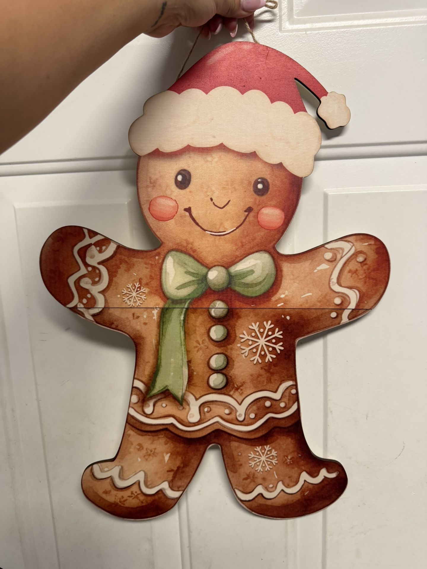Christmas gingerbread wall decor wood set 