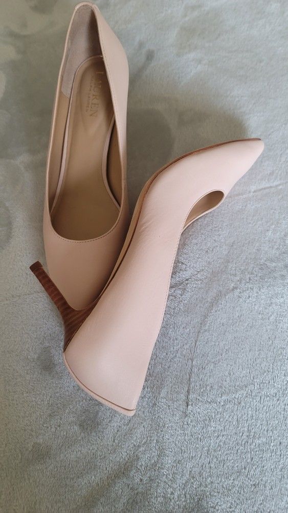 Ralph Lauren  Pale Pink  Pumps Heels Women’s Size 8