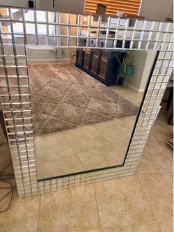 Vintage Retro Beveled Mirror – Large & Heavy (52x42 inches)