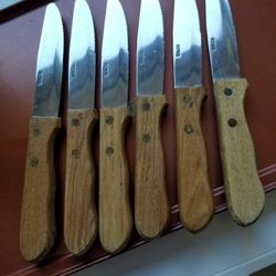Six WALCO Restaurant Quality Steak Knives