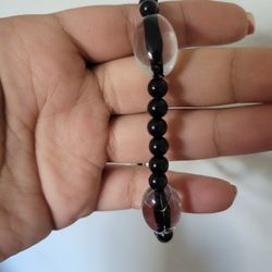 Bracelet In Black Beads