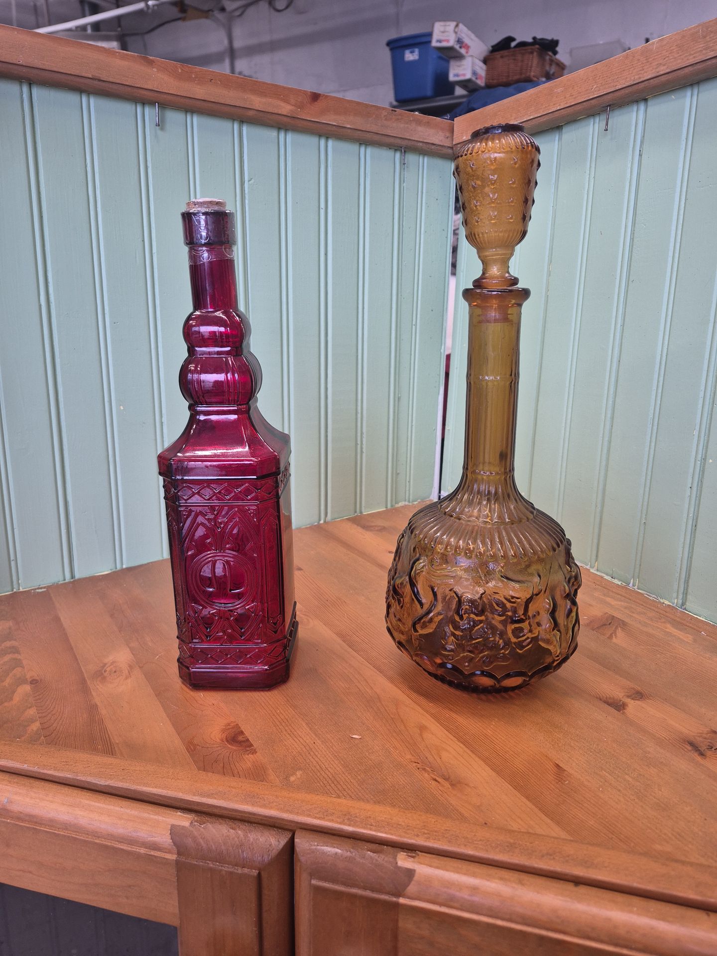 Vintage antique glass bottle $30 each Or $50 for 2