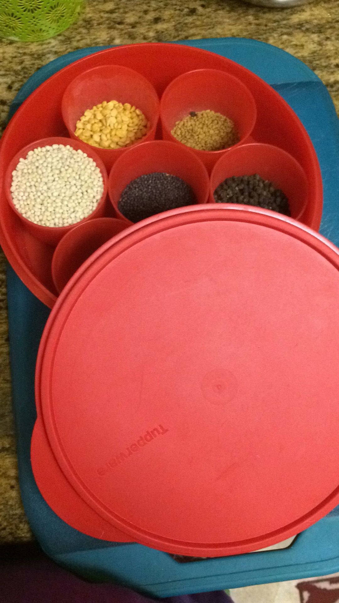 Tupperware masala box
