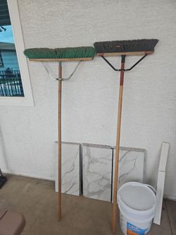 2 push brooms