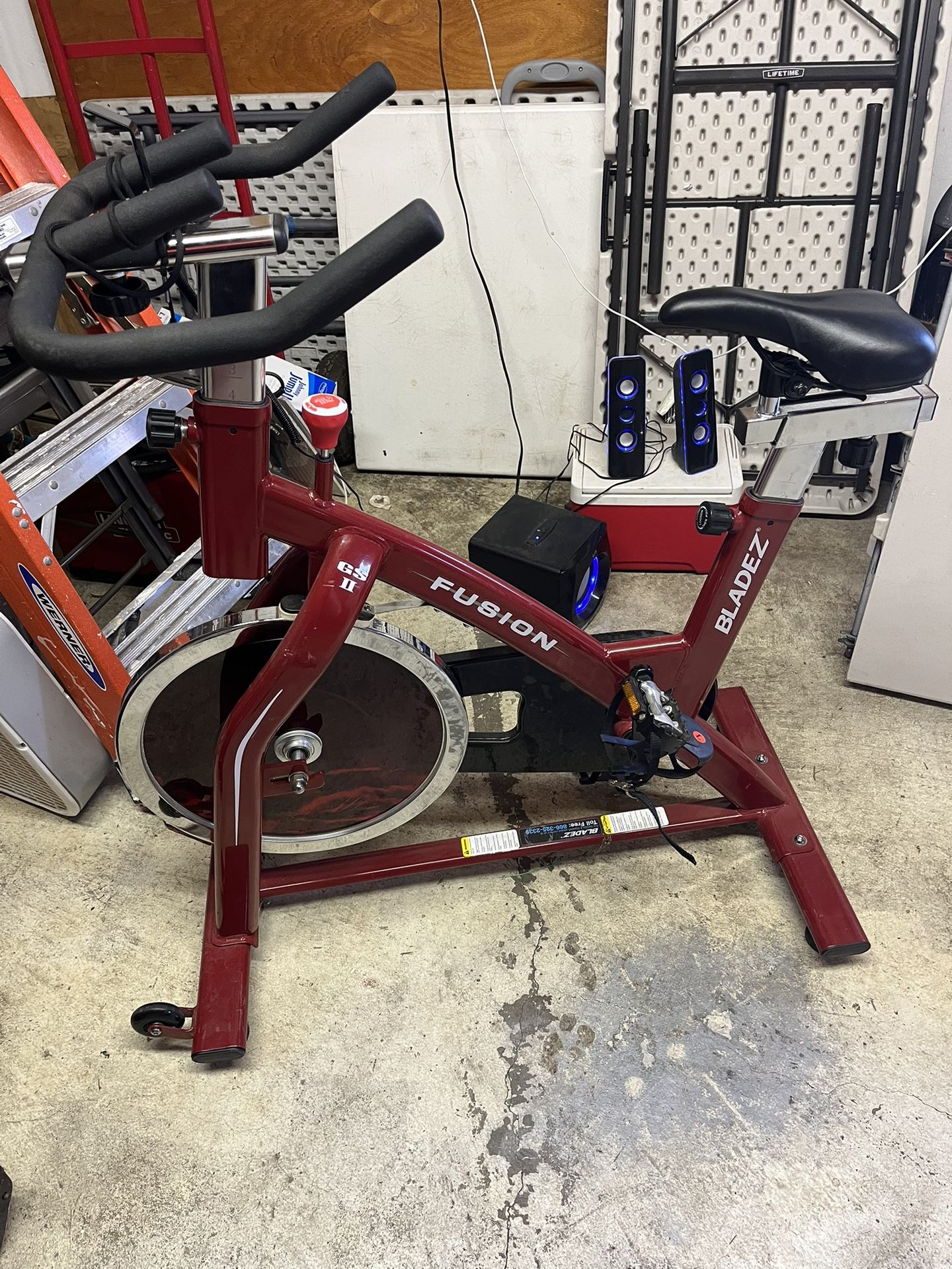 Bladez Fusion GS II Stationary Indoor Cardio Exercise Fitness Cycling Cycle Bike