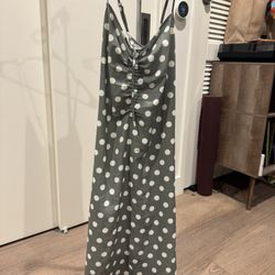Petite Studio NYC Polka Dot Maxi Slip Dress – Size L