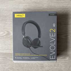 Jabra Evolve2 40 MS Stereo - Headset - on-ear - wired - USB-A - noise isolating - Certified for Microsoft Teams