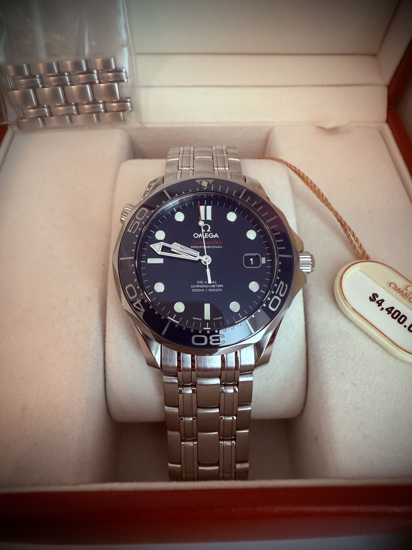 Omega Seamaster Blue Ceramic Luxury Watch!