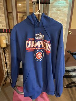 Chicago Cubs Hoodie For Men World Series Champions Size L