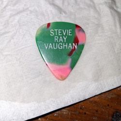 Stevie Ray Vaughan guitar Pick from His 1986 Show At Longbranch Park In Liverpool , N.Y 