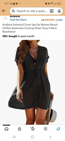 Avidlove Chiffon Swimsuit Coverup MEDIUM