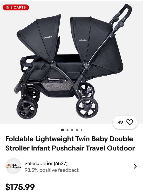 Baby Double Stroller