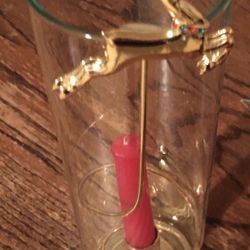 Christmas Candle And Holder