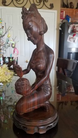 Wood statue
