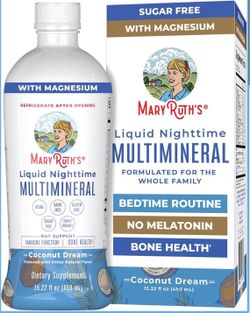 MARY RUTH'S Liquid Nighttime Multimineral Coconut Dream 15.22 Fl Oz
