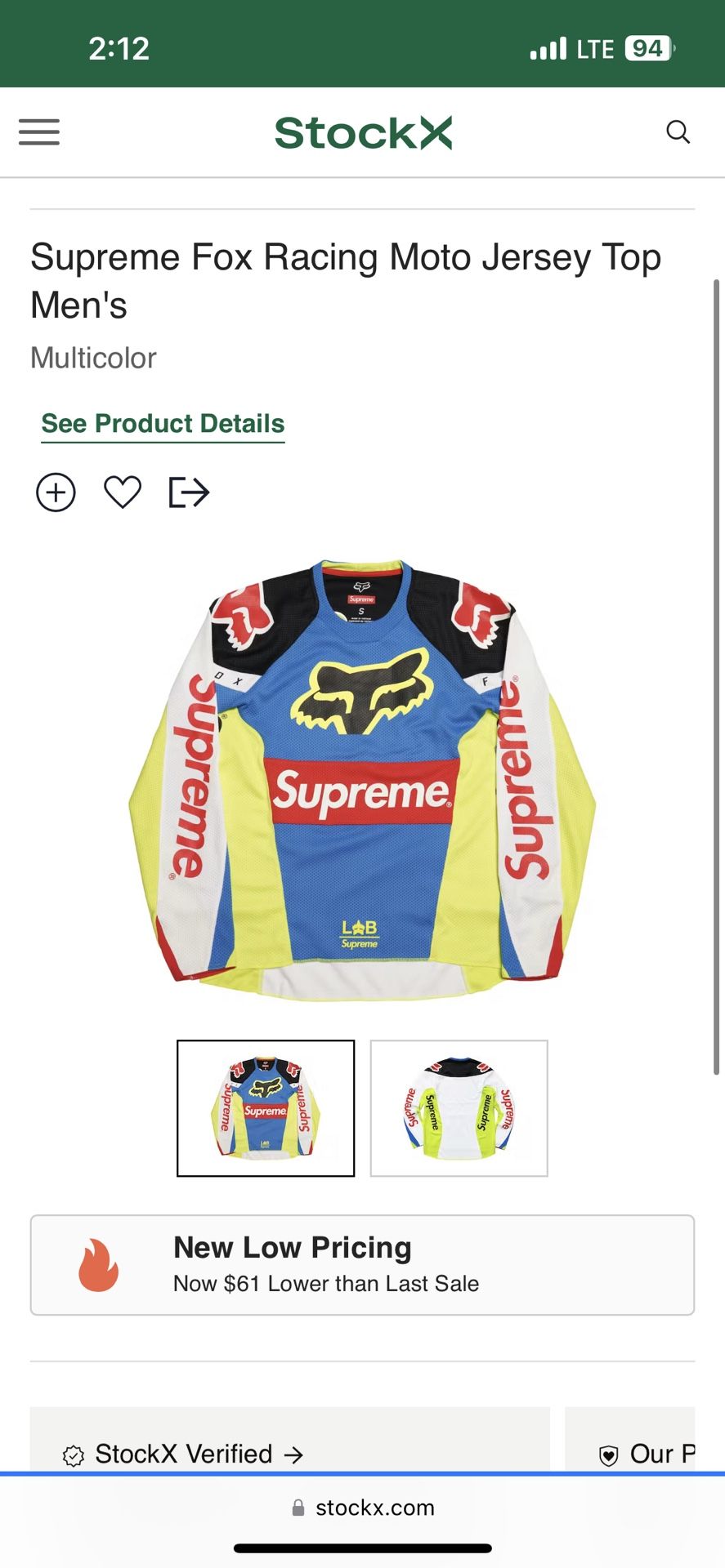 Preme Fox Jersey