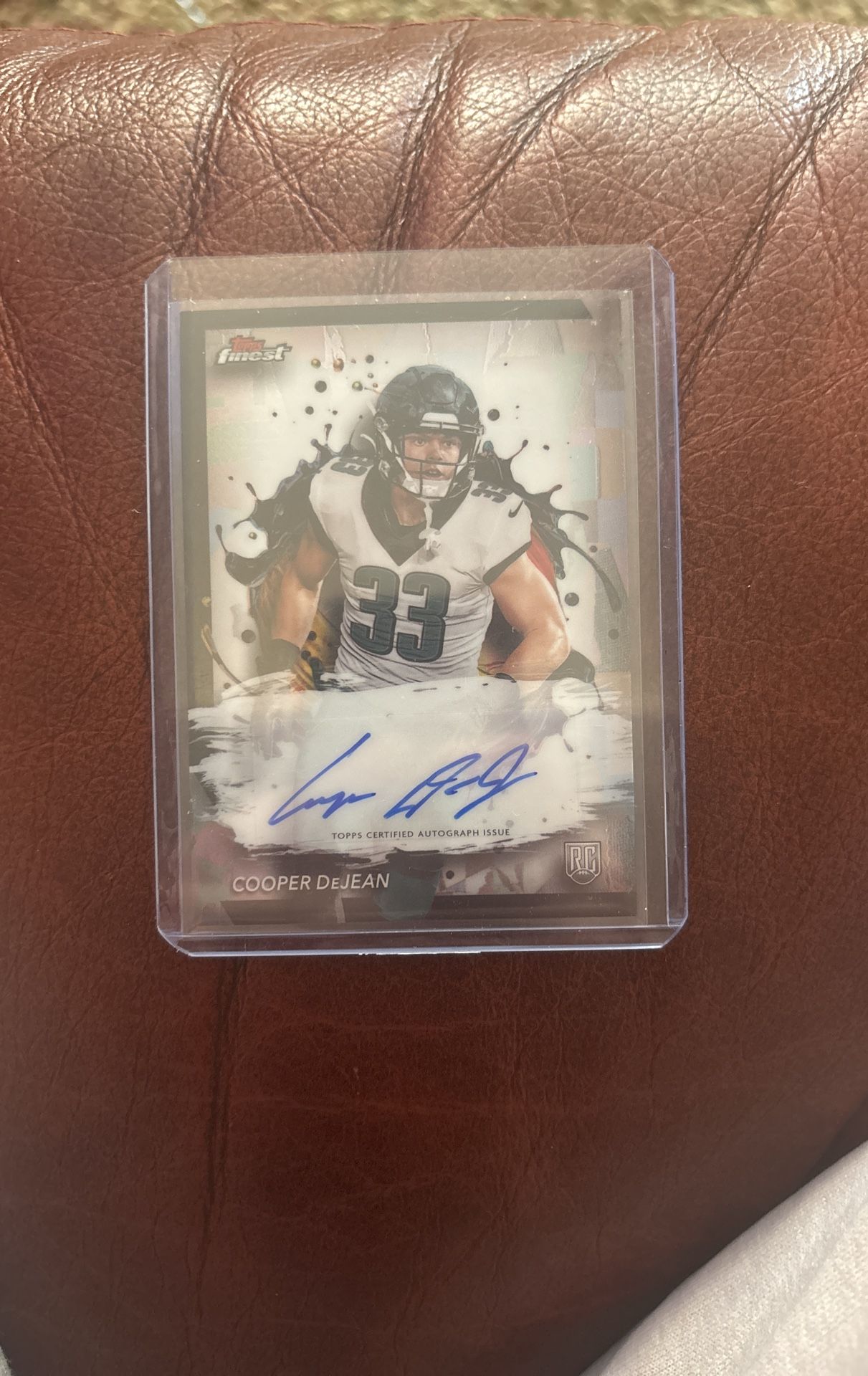 2024 Topps Finest Cooper Dejean Base Rookie Auto