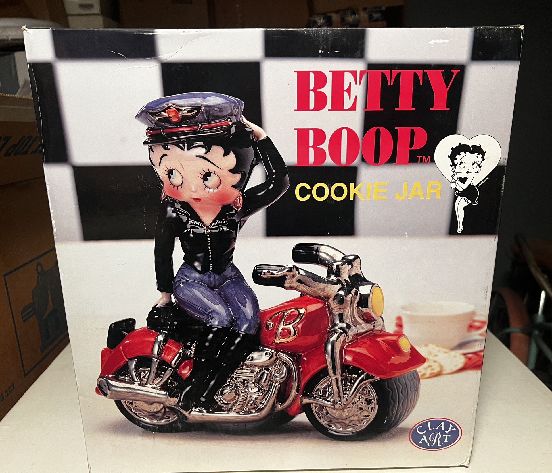 Betty Boop Biker Cookie Jar 2000