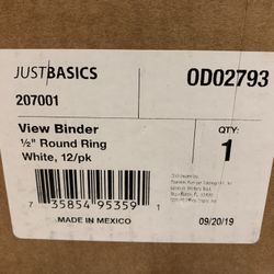 1” View Binders