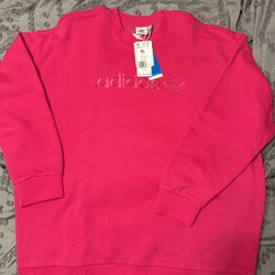 Adidas Women's BF Crew sweatshirt in True Pink, XL new with tags