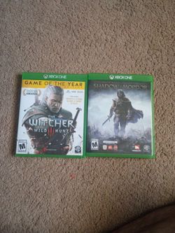 XB1 complete edition of The Witcher wild Hunt & a FREE Shadows of Mordor