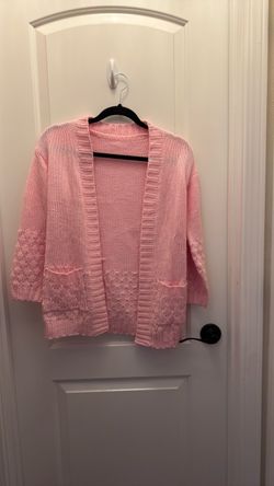 Pink sweater large youth