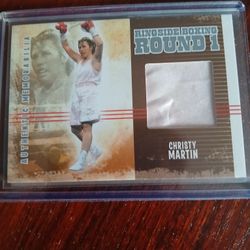 Boxing Cards Authentic Memorabilia Christy Martin 