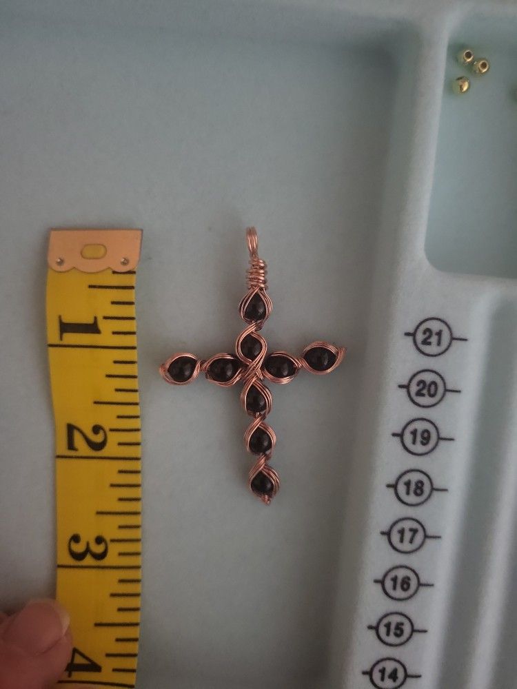 Custom Copper &Onyx Cross