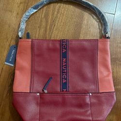 Nautica Orange Bucket Purse 
