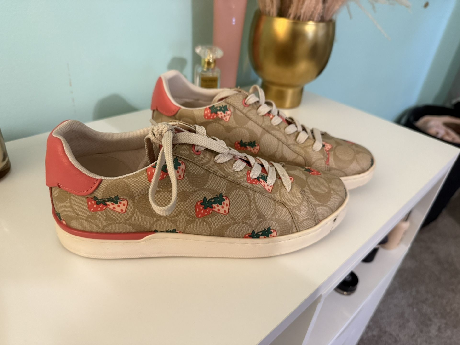 Coach Strawberry Print Shoes Size 8.5