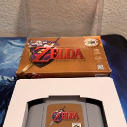 Zelda Ocarina of Time N64 Reproduction Complete in Box