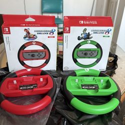 Nintendo Switch Joy Con Racing Wheel Mario Kart 8 Deluxe $30 EACH (NO TRADES)