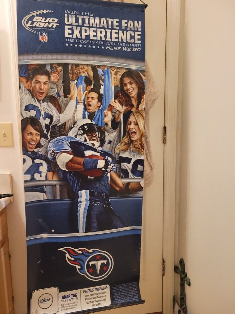 Tennessee Titans vintage hanging sign from 2011 season