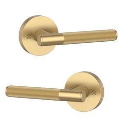2 Pack Champagne Bronze Dummy Door Handles