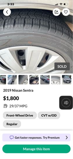 2019 Nissan Sentra  ((( Is Not SOLD)))