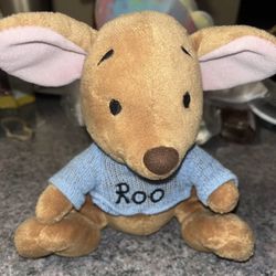 Disney 10" ROO In Blue Sweater Stuffed Animal Plush From Winnie The Pooh