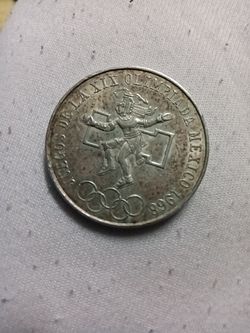 1968 Mexico Olympics 25 Pesos