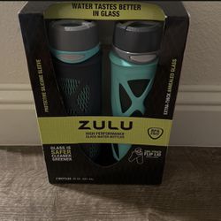 New Zulu Glass Water Bottles