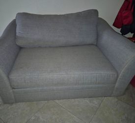 Gray Fabric Oversized Accent Chair