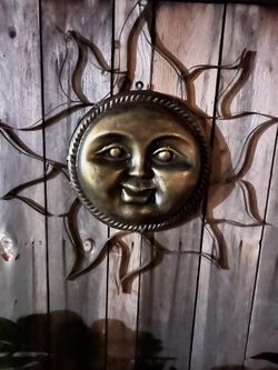 Unique Gold And Black Mexican Sun Patio Decor
