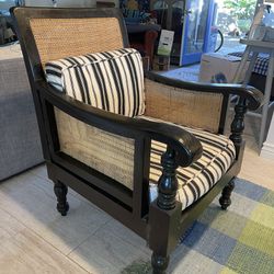 Tropical Indoor Plantation Porch Cane Chair 