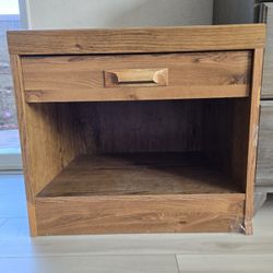 Nightstand Side Table With Drawer