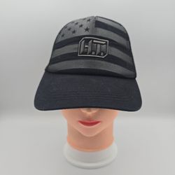Highland Tactical Black Trucker Adjustable Snapback Hat