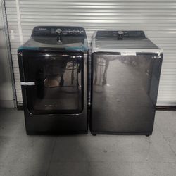 SAMSUNG TOP LOAD WASHER AND DRYER 