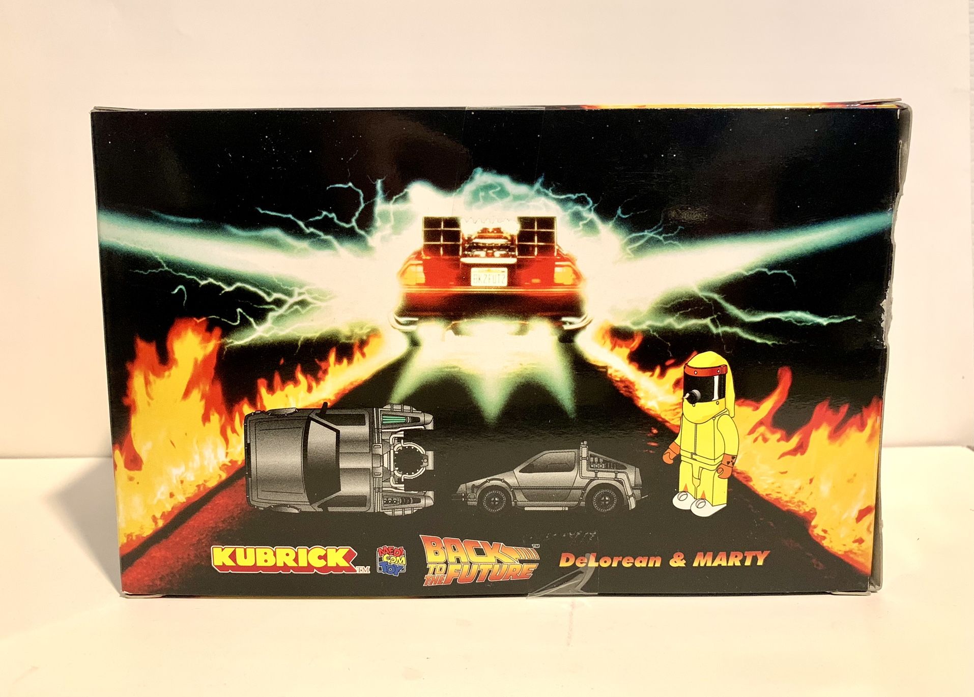 Very RARE 2003 Kubrick BACK to The FUTURE DeLorean & Marty Medicom 